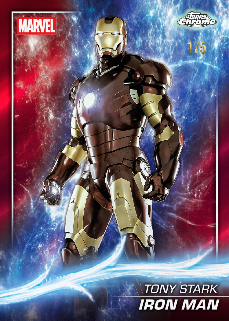 Iron Man Marvel trading card artwork