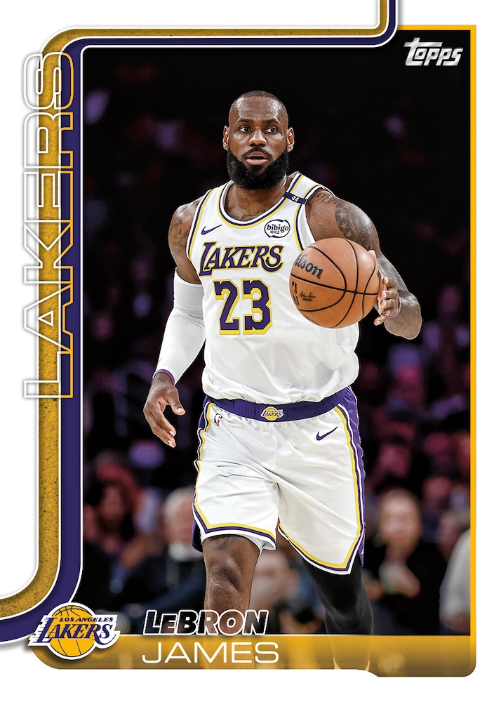 LeBron James basketball card artwork