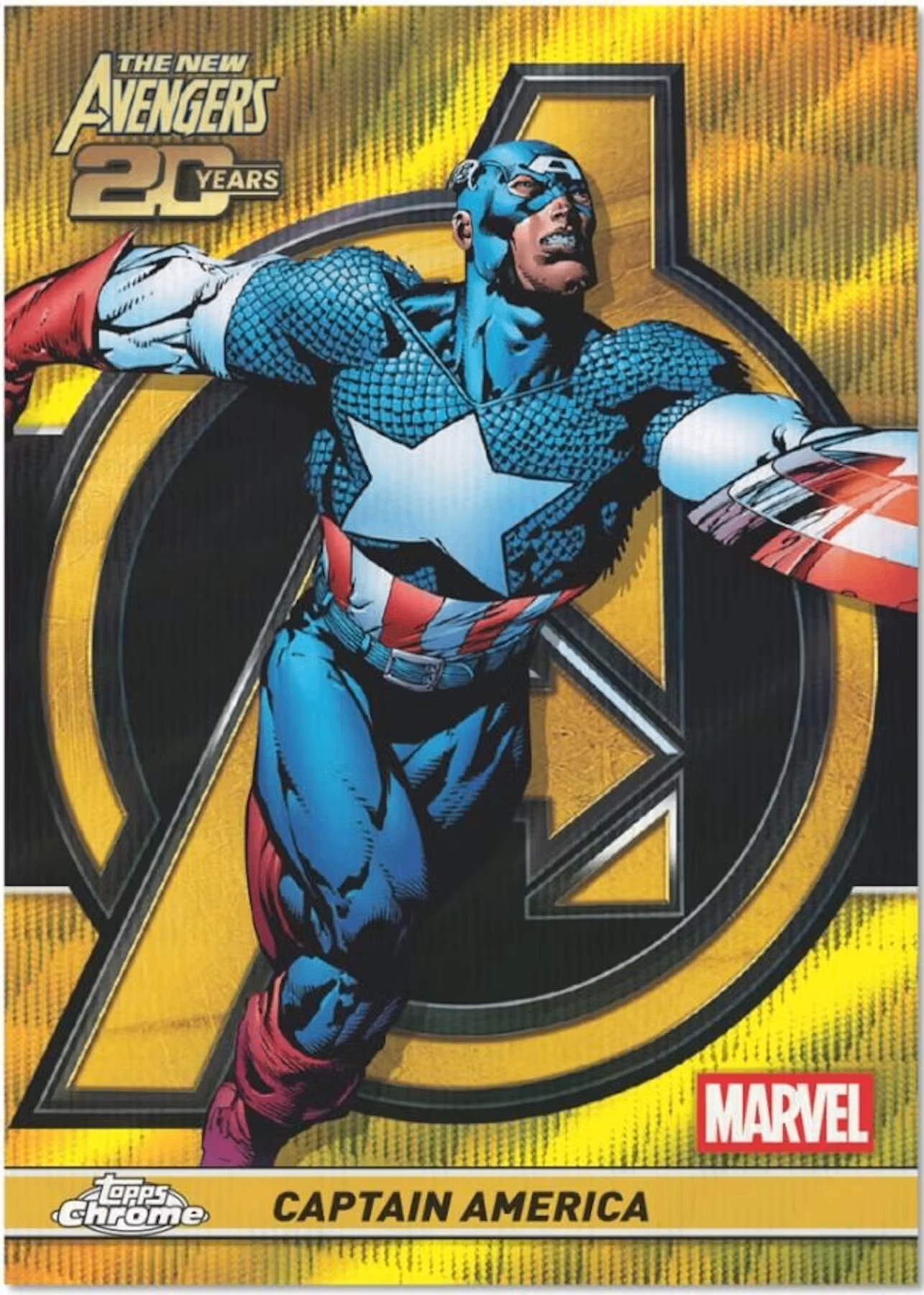 Captain America Marvel trading card artwork