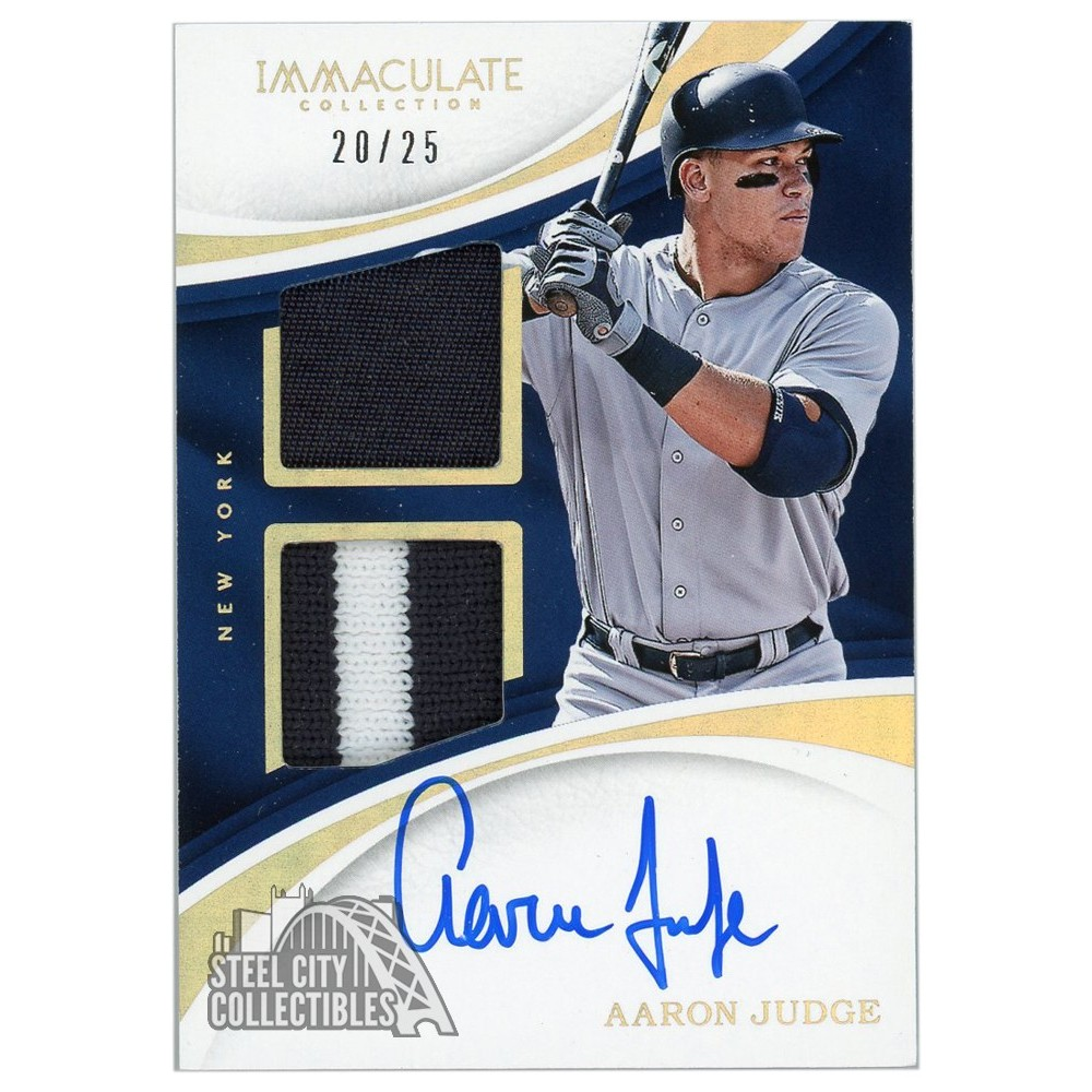 Aaron Judge Immaculate Collection patch autograph card