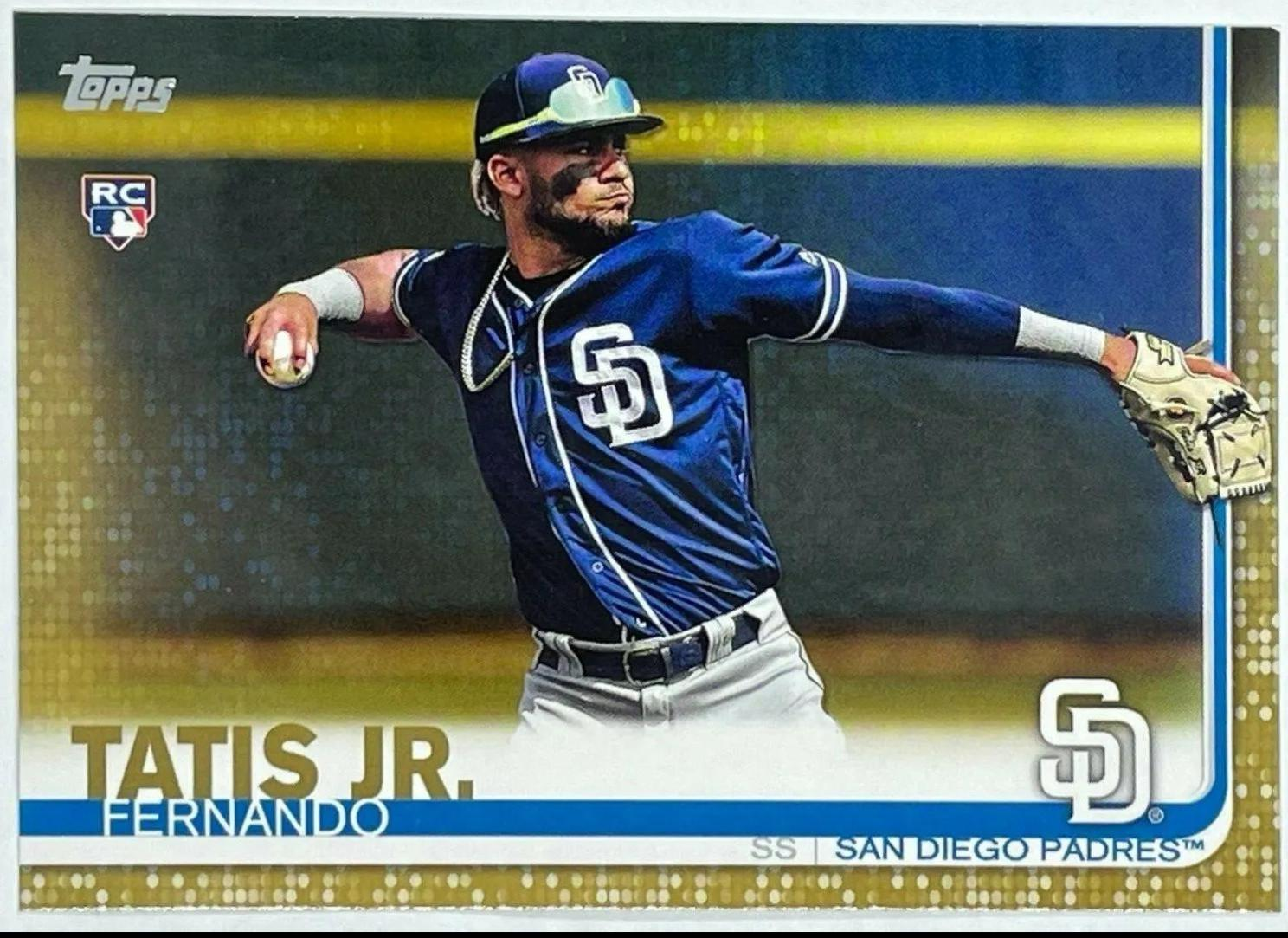 Fernando Tatis Jr baseball rookie card artwork